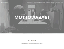 Tablet Screenshot of mottowasabi.com